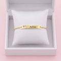 Engravable Heart Bar Bracelet