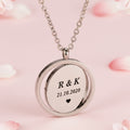 Engravable Spinner Disc Necklace