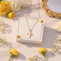Enamel Cross Pendant on Chain
