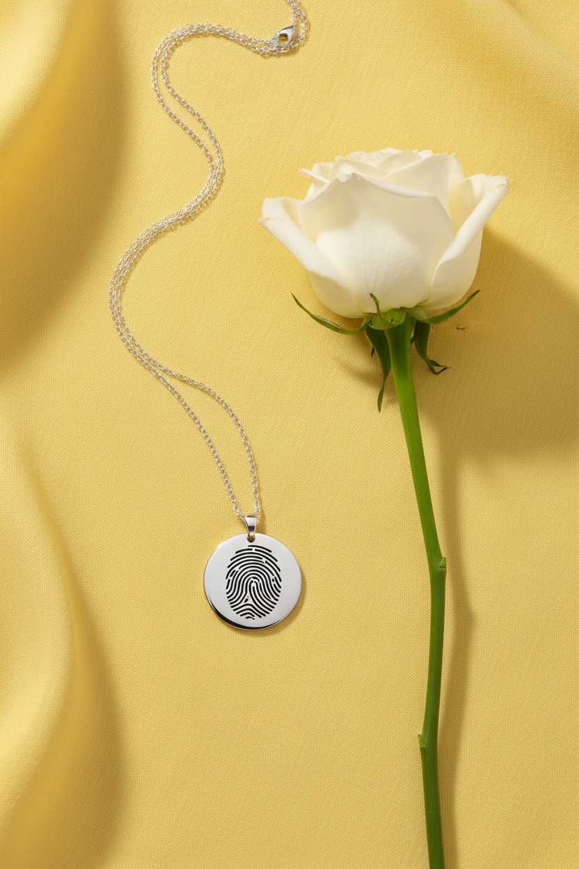 Silver arch pendant necklace